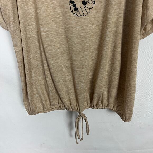 AMANA Womens Top 2X Relaxed Comfort Lounge Casual Stretch Minimalist Neutral - Picture 4 of 10